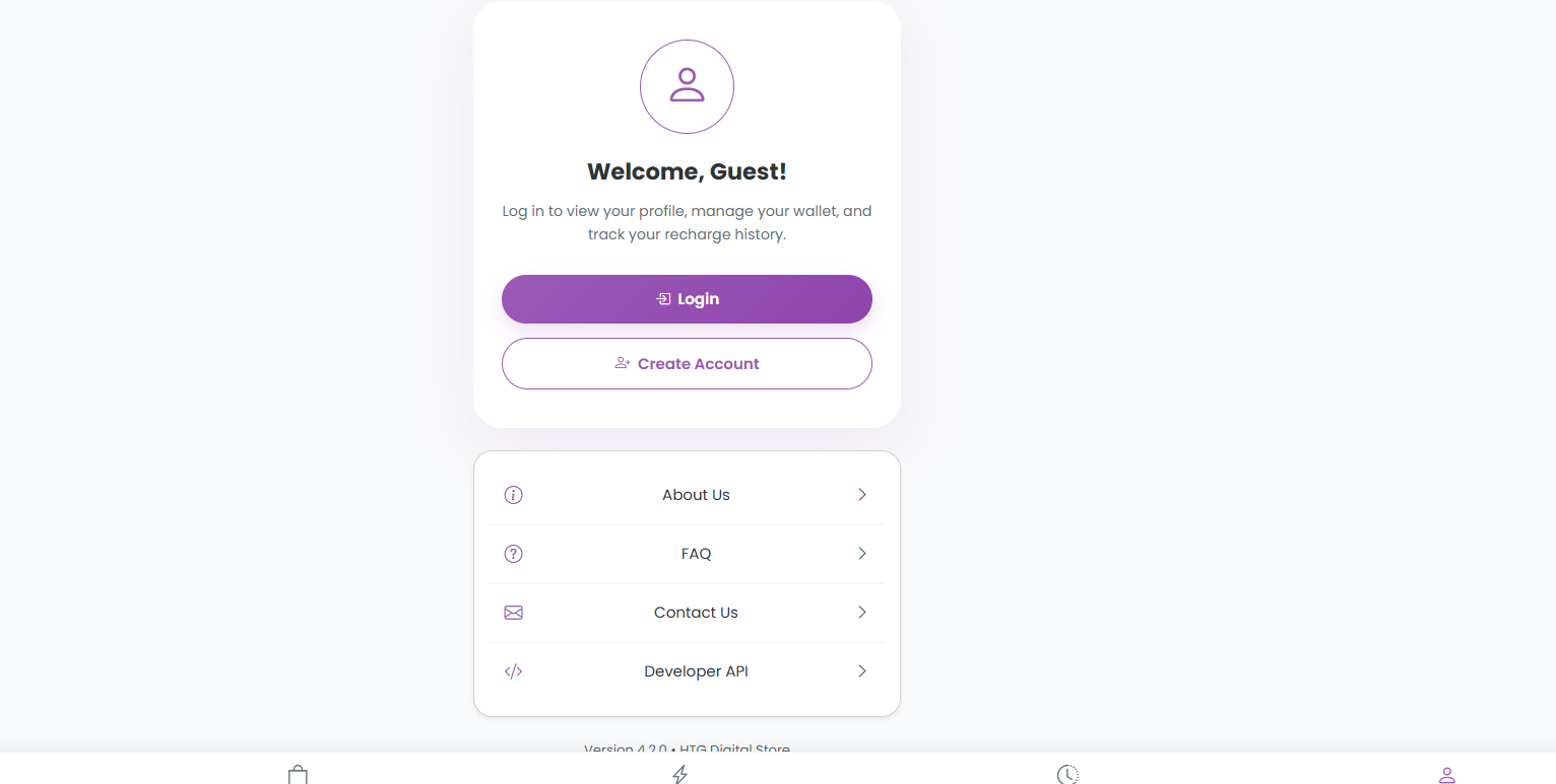 HTG TopUp Commerce Platform gallery image