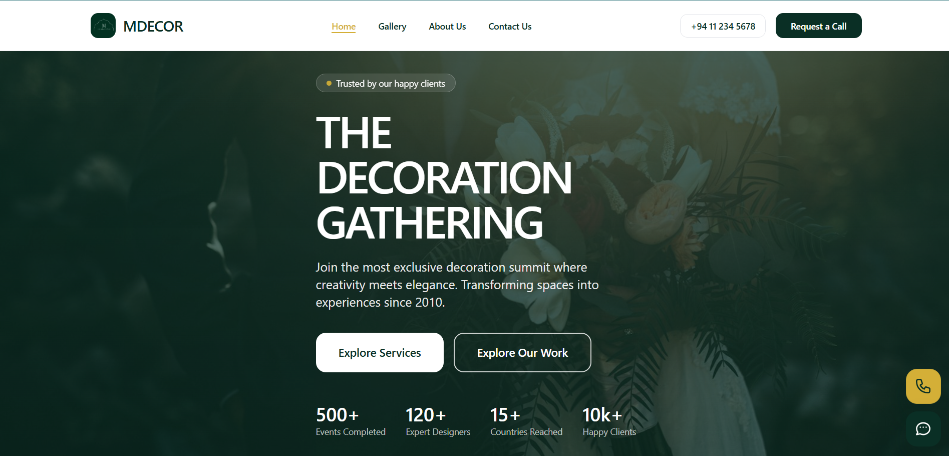 MDECOR – Event Decor Booking & Operations Management System