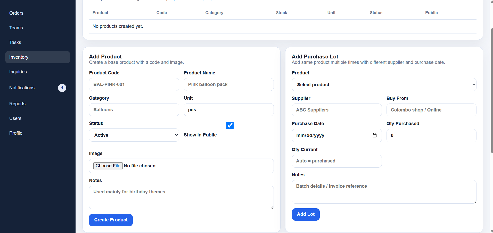 MDECOR – Event Decor Booking & Operations Management System gallery image